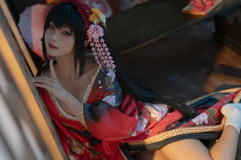 蠢沫沫 NO.306 狂三和服cos正片 – 004.webp