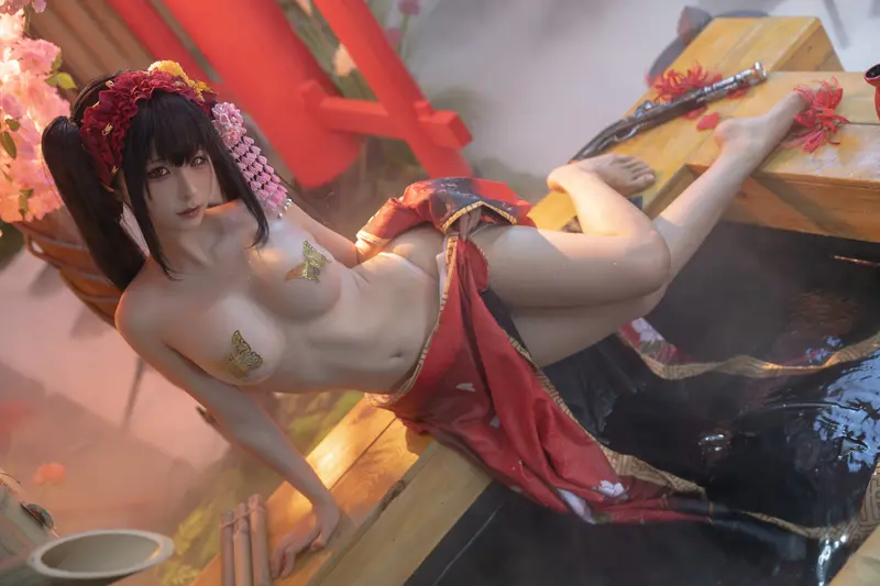 蠢沫沫 NO.306 狂三和服cos正片 – 109.webp