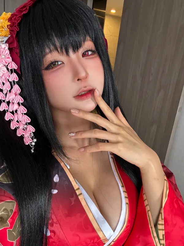蠢沫沫 NO.306 狂三和服cos花絮 – 003.webp
