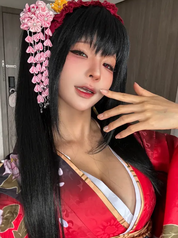 蠢沫沫 NO.306 狂三和服cos花絮 – 004.webp