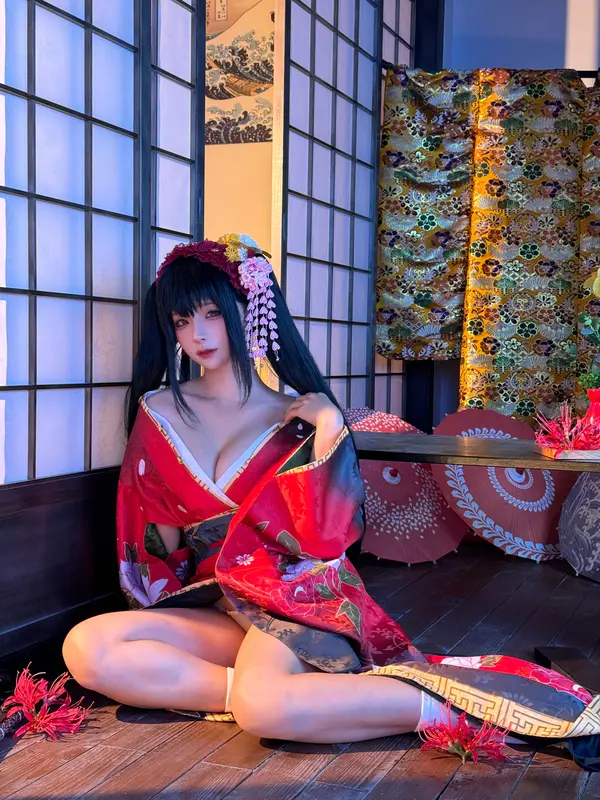 蠢沫沫 NO.306 狂三和服cos花絮 – 005.webp