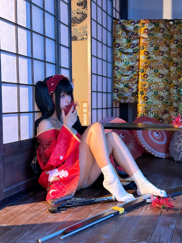 蠢沫沫 NO.306 狂三和服cos花絮 – 008.webp