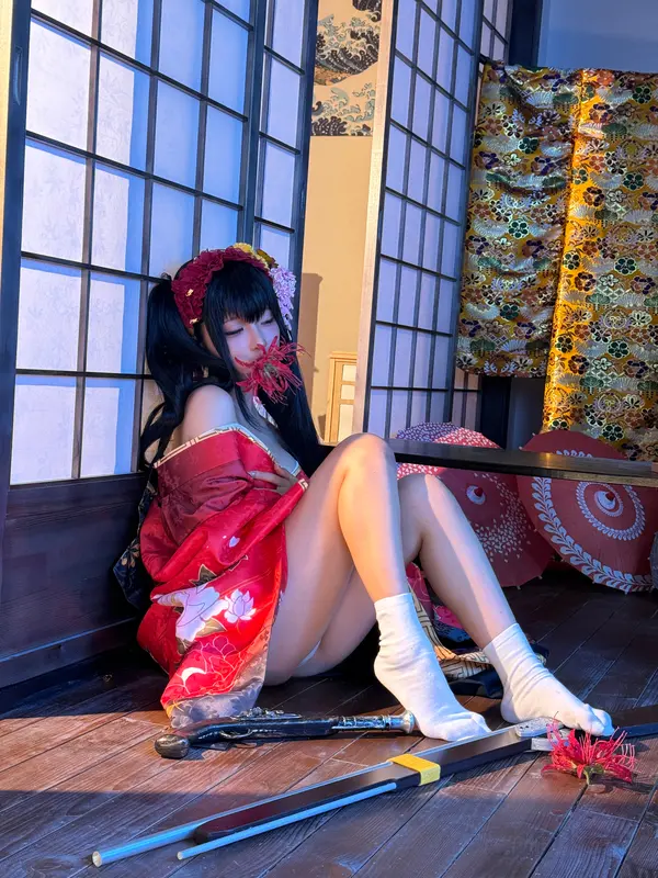 蠢沫沫 NO.306 狂三和服cos花絮 – 009.webp