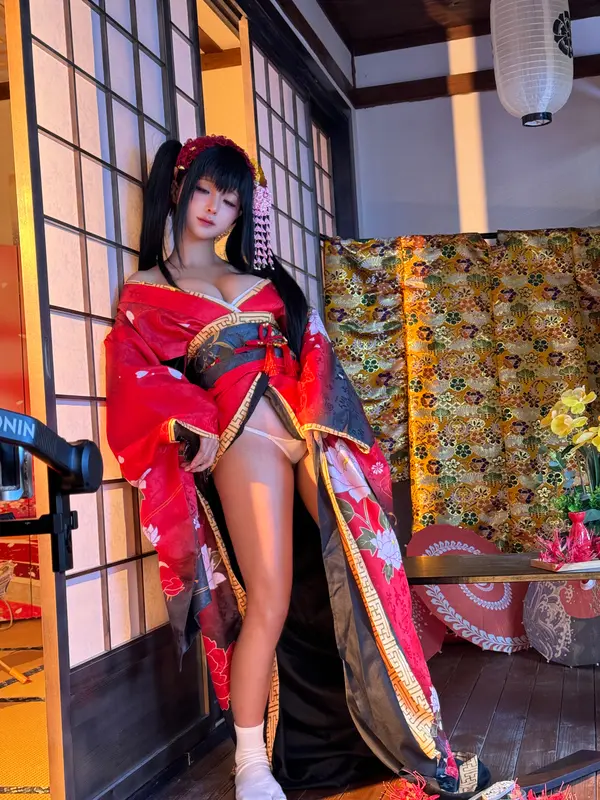 蠢沫沫 NO.306 狂三和服cos花絮 – 011.webp