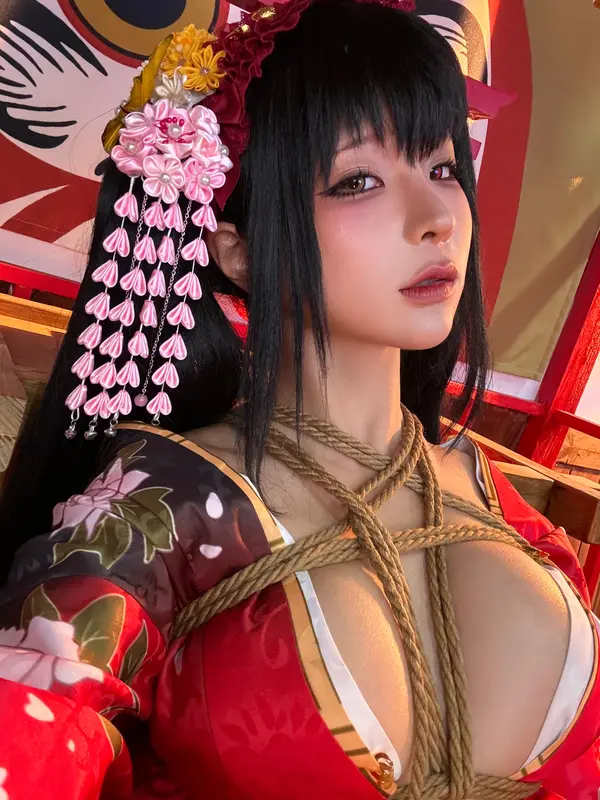 蠢沫沫 NO.306 狂三和服cos花絮 – 016.webp