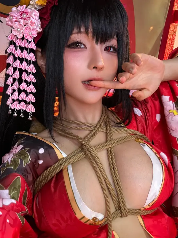 蠢沫沫 NO.306 狂三和服cos花絮 – 018.webp