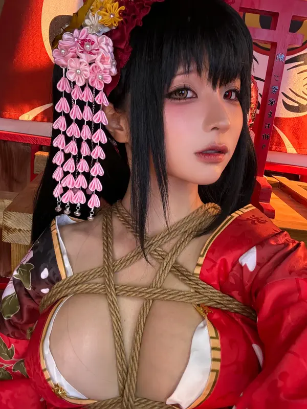 蠢沫沫 NO.306 狂三和服cos花絮 – 021.webp