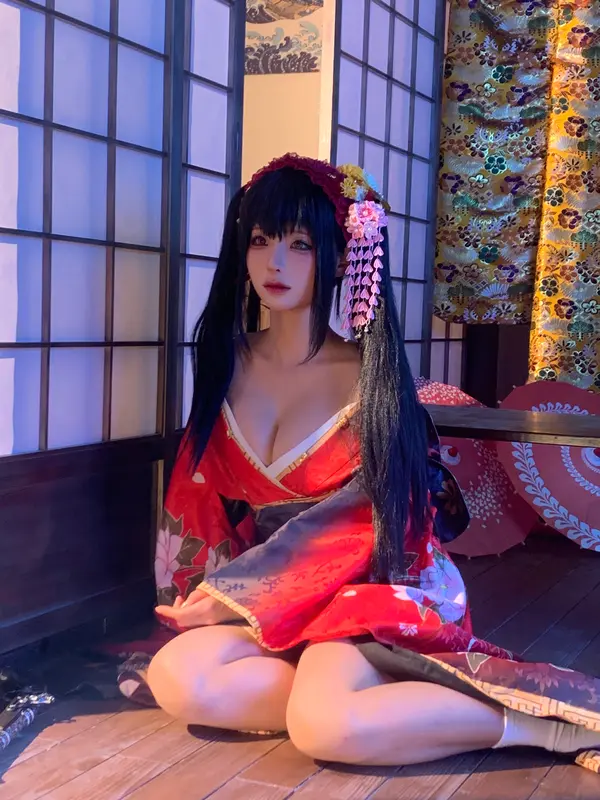 蠢沫沫 NO.306 狂三和服cos花絮 – 032.webp