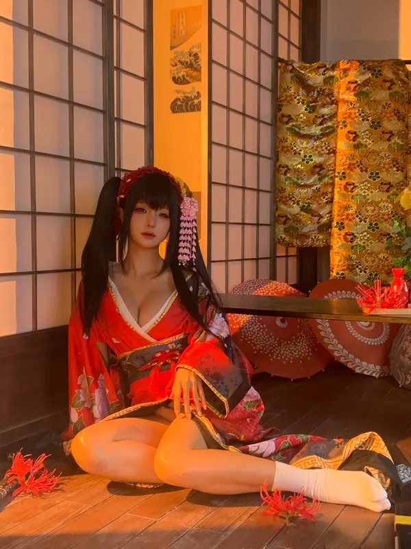 蠢沫沫 NO.306 狂三和服cos花絮 – 037.webp