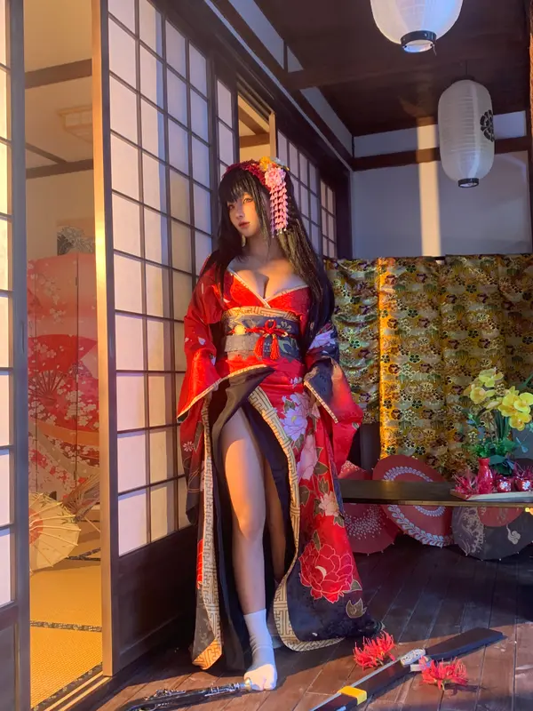 蠢沫沫 NO.306 狂三和服cos花絮 – 042.webp