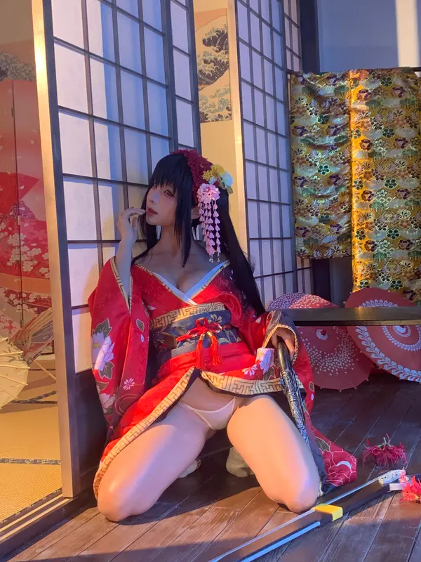 蠢沫沫 NO.306 狂三和服cos花絮 – 047.webp