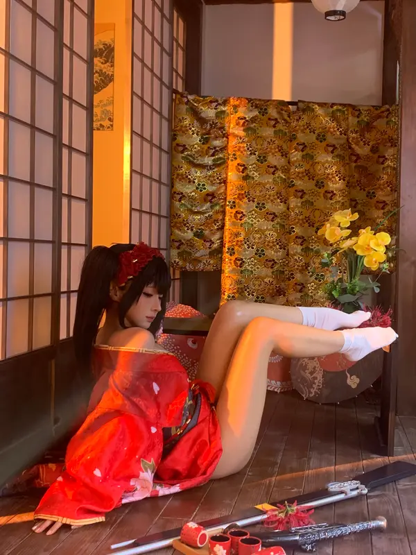 蠢沫沫 NO.306 狂三和服cos花絮 – 051.webp