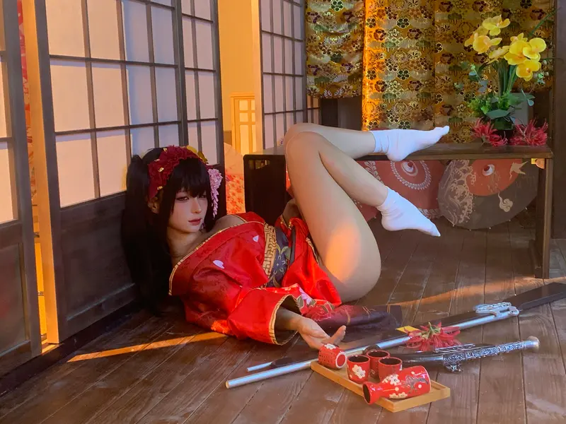 蠢沫沫 NO.306 狂三和服cos花絮 – 053.webp