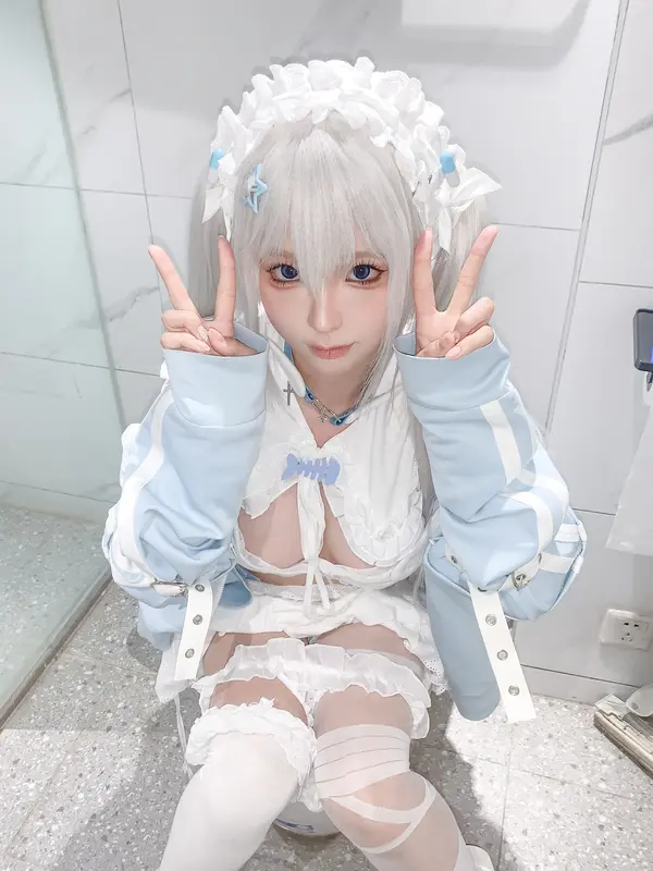 蠢沫沫 NO.321 水色-花絮 – 002.webp