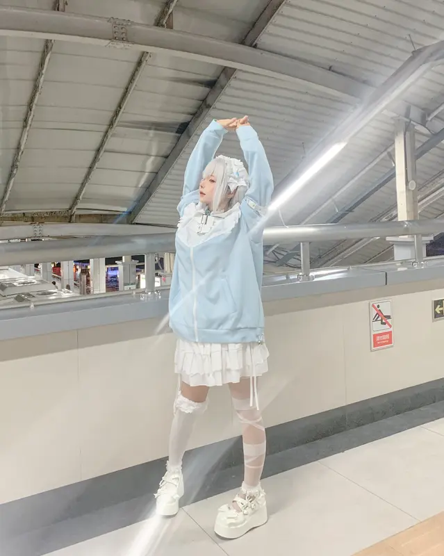 蠢沫沫 NO.321 水色-花絮 – 012.webp