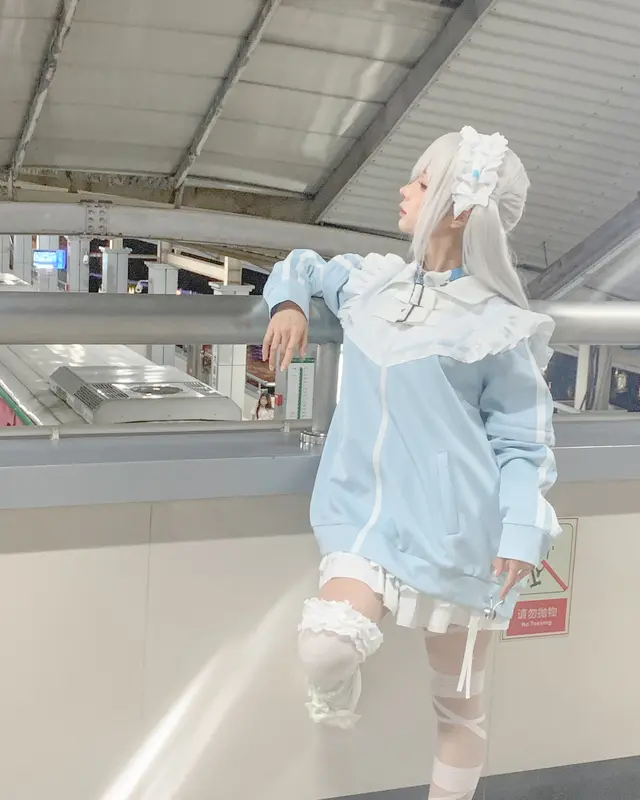 蠢沫沫 NO.321 水色-花絮 – 013.webp