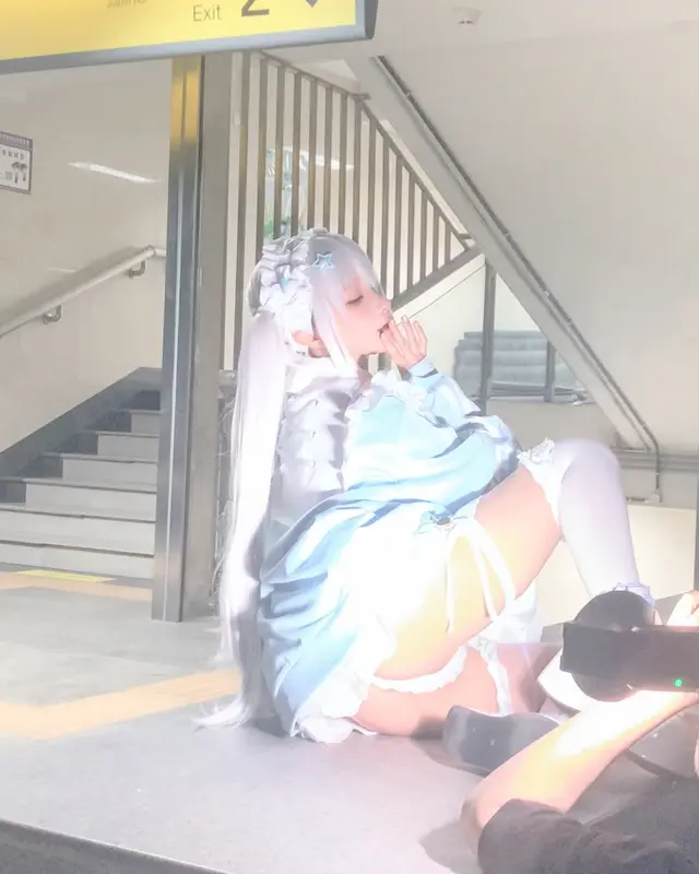 蠢沫沫 NO.321 水色-花絮 – 018.webp