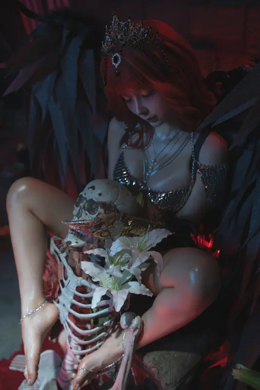 蠢沫沫 NO.323 黑天使 – 049.webp