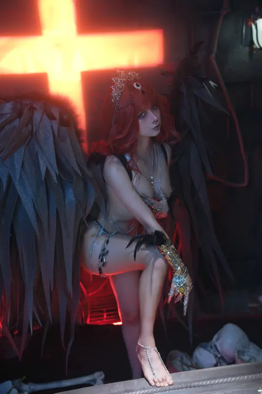 蠢沫沫 NO.323 黑天使 – 126.webp
