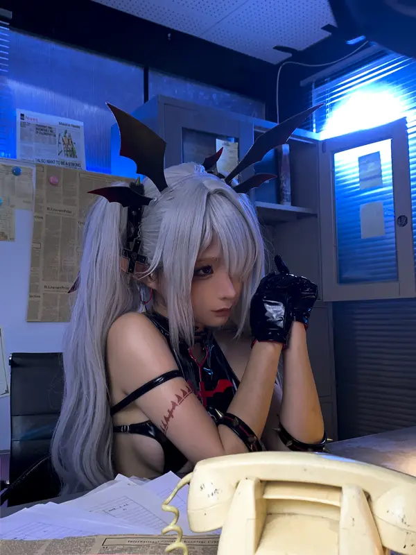 蠢沫沫 NO.326 银镜伊织花絮 – 032.webp