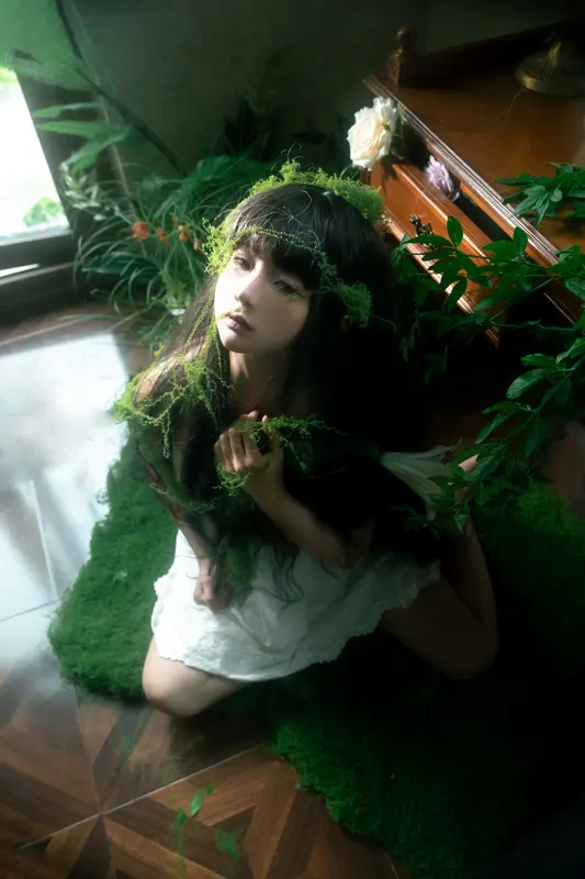 蠢沫沫 NO.335 2024年会员 皮皮-白吊带 – 006.webp