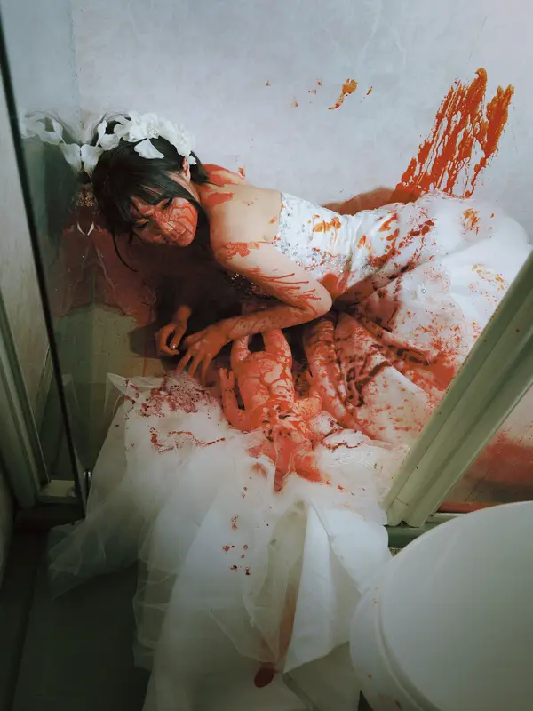 蠢沫沫 NO.341 2024年会员 林恩-血婚纱 – 003.webp