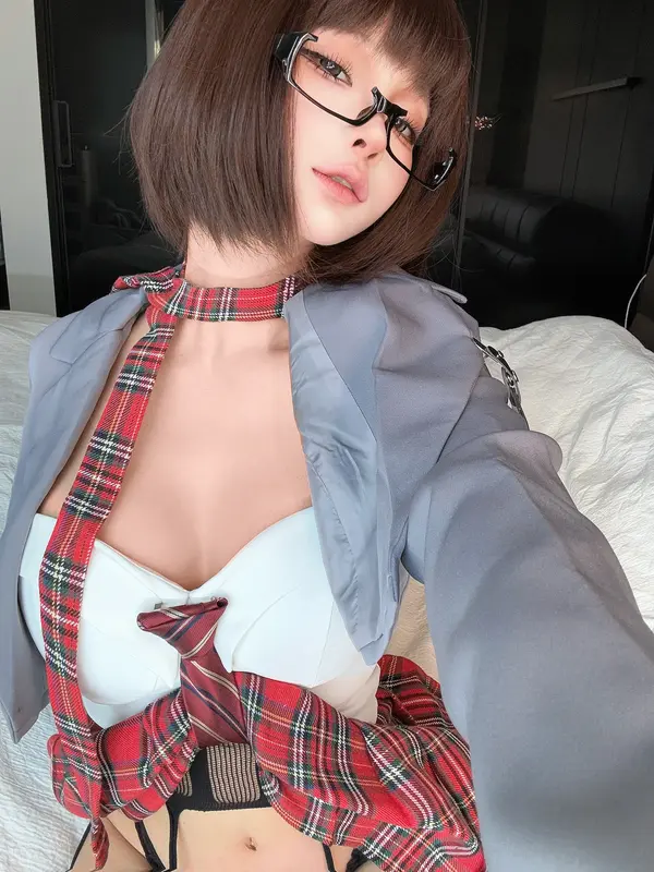 蠢沫沫 NO.348 2025年1月合集 性感小西服 – 037.webp