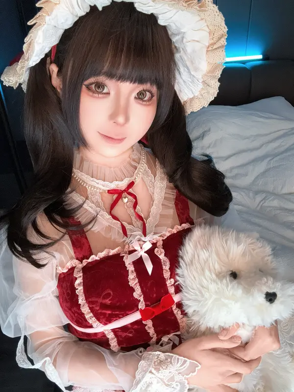 蠢沫沫 NO.348 2025年1月合集 花裙 – 002.webp