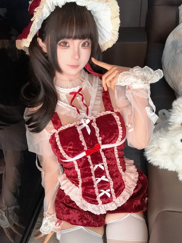 蠢沫沫 NO.348 2025年1月合集 花裙 – 004.webp