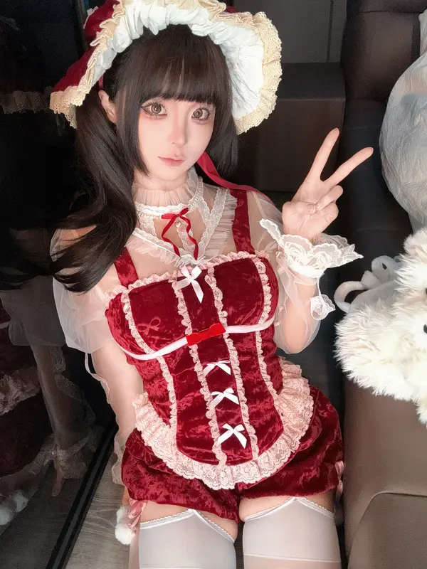 蠢沫沫 NO.348 2025年1月合集 花裙 – 005.webp