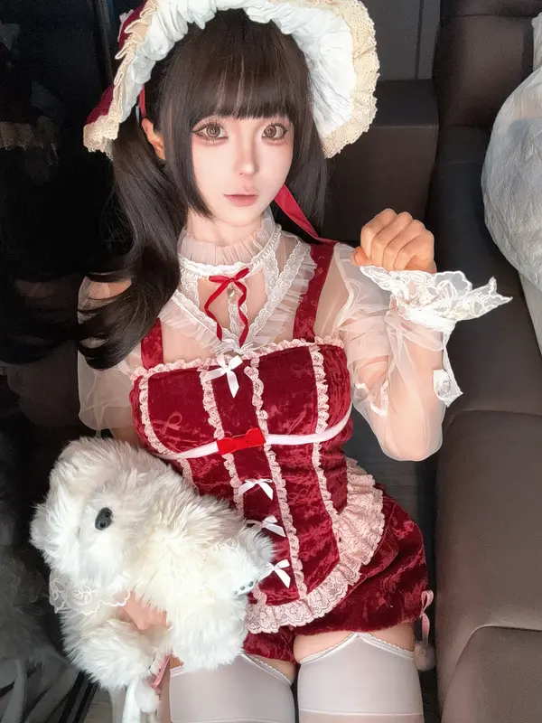 蠢沫沫 NO.348 2025年1月合集 花裙 – 006.webp