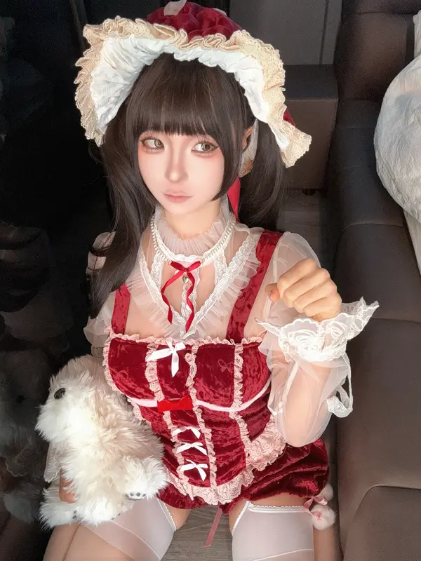 蠢沫沫 NO.348 2025年1月合集 花裙 – 008.webp