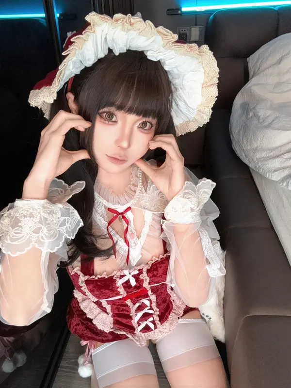 蠢沫沫 NO.348 2025年1月合集 花裙 – 012.webp