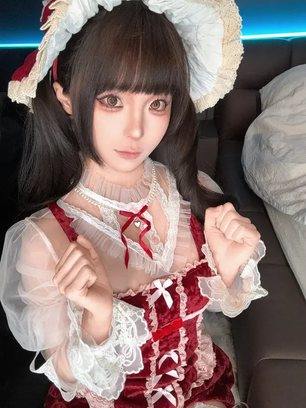 蠢沫沫 NO.348 2025年1月合集 花裙 – 016.webp