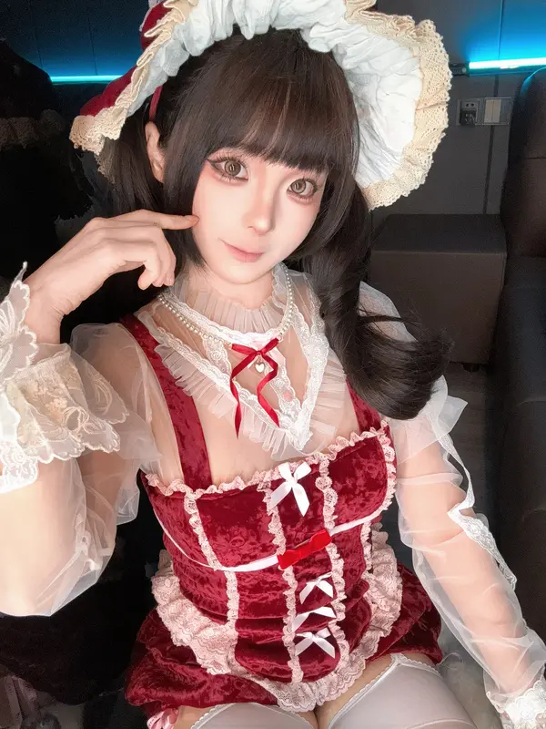 蠢沫沫 NO.348 2025年1月合集 花裙 – 017.webp