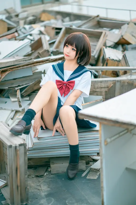 蠢沫沫 NO.35 天台jk – 009.webp