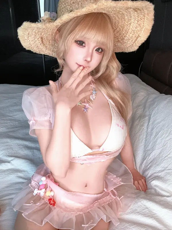 蠢沫沫 NO.355 自拍3月 白色内衣 – 004.webp