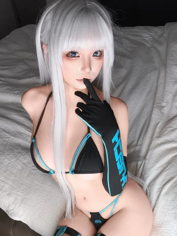 蠢沫沫 NO.356 2025年2月自拍 情趣白发 – 030.webp