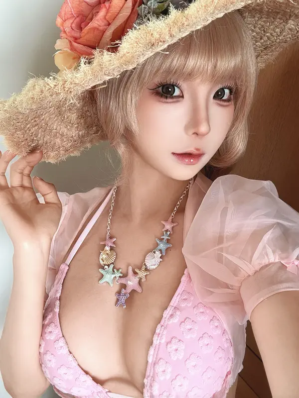 蠢沫沫 NO.356 2025年2月自拍 粉色大胸 – 001.webp