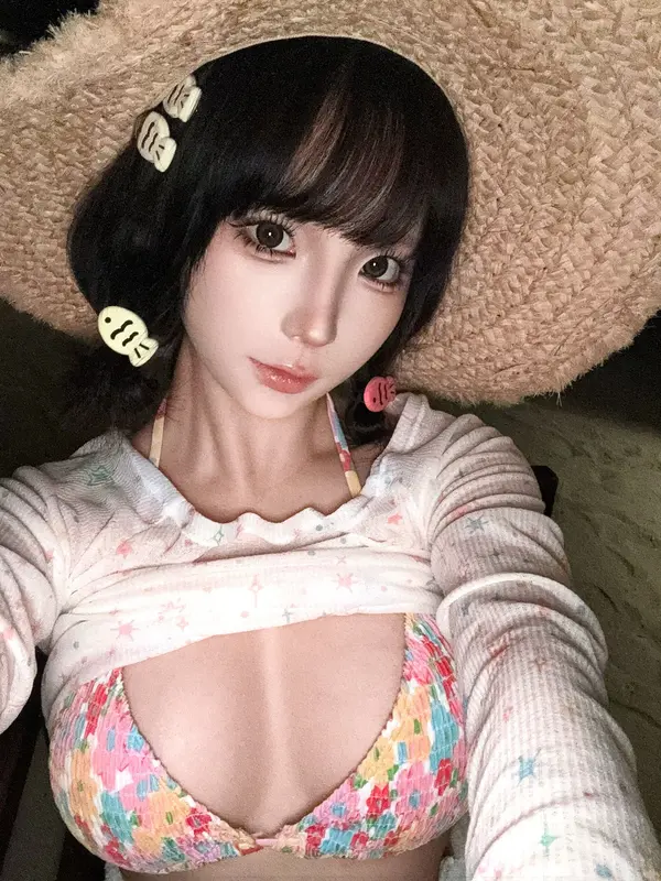 蠢沫沫 NO.356 2025年2月自拍 花色大胸 – 002.webp