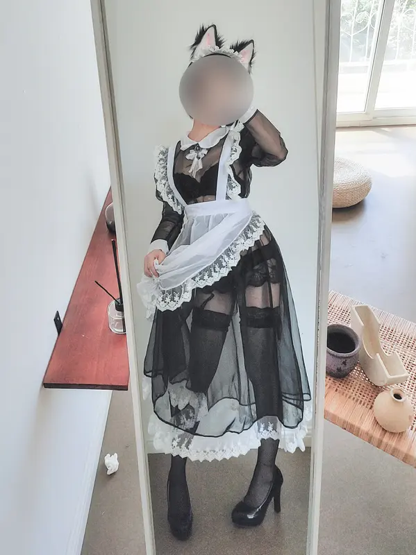 蠢沫沫 NO.37 透明女仆自拍 – 003.webp