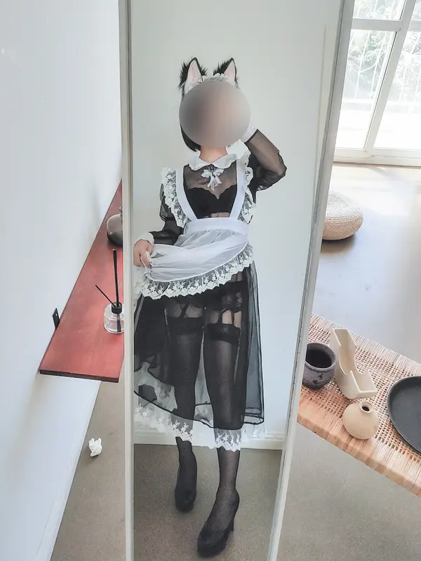 蠢沫沫 NO.37 透明女仆自拍 – 004.webp