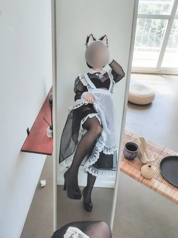 蠢沫沫 NO.37 透明女仆自拍 – 008.webp