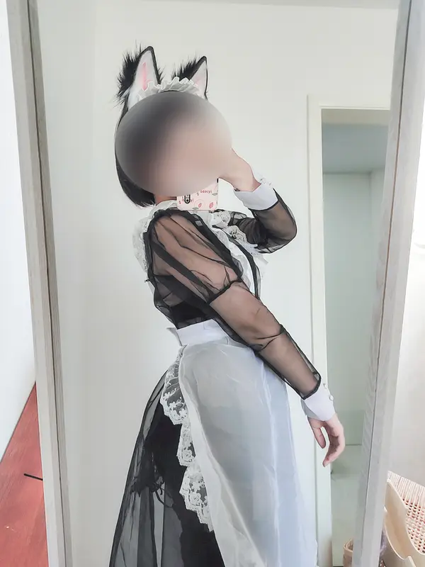 蠢沫沫 NO.37 透明女仆自拍 – 011.webp