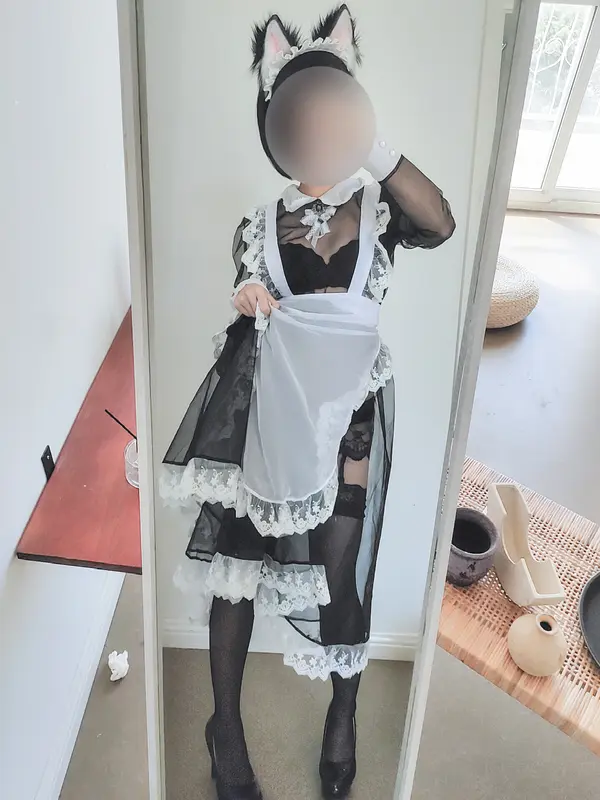 蠢沫沫 NO.37 透明女仆自拍 – 018.webp