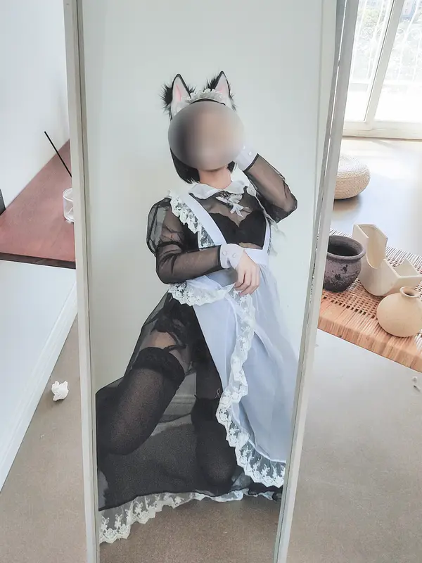 蠢沫沫 NO.37 透明女仆自拍 – 037.webp