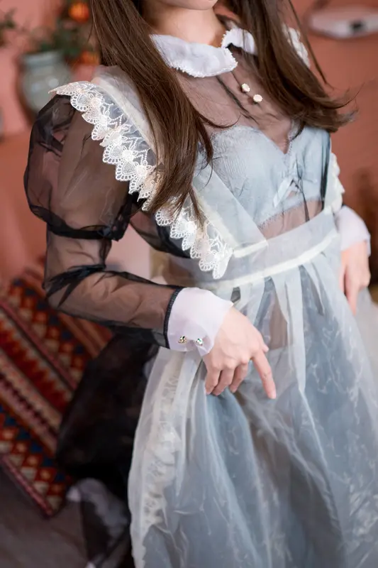 蠢沫沫 NO.41 黑透明女仆 – 024.webp