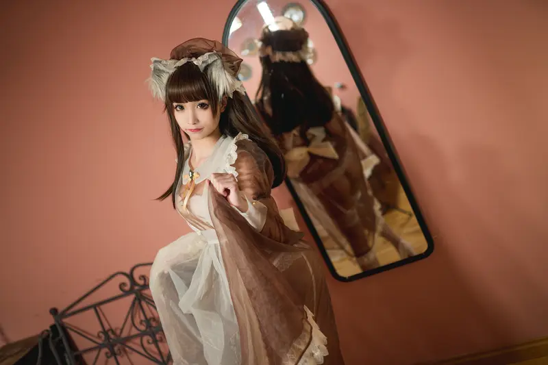 蠢沫沫 NO.42 棕透明女仆 – 020.webp