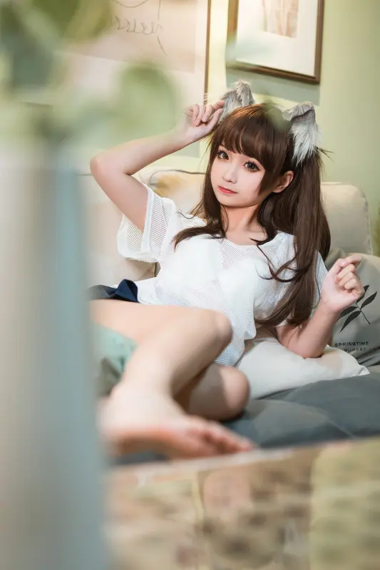 蠢沫沫 NO.47 短裙猫耳 – 035.webp