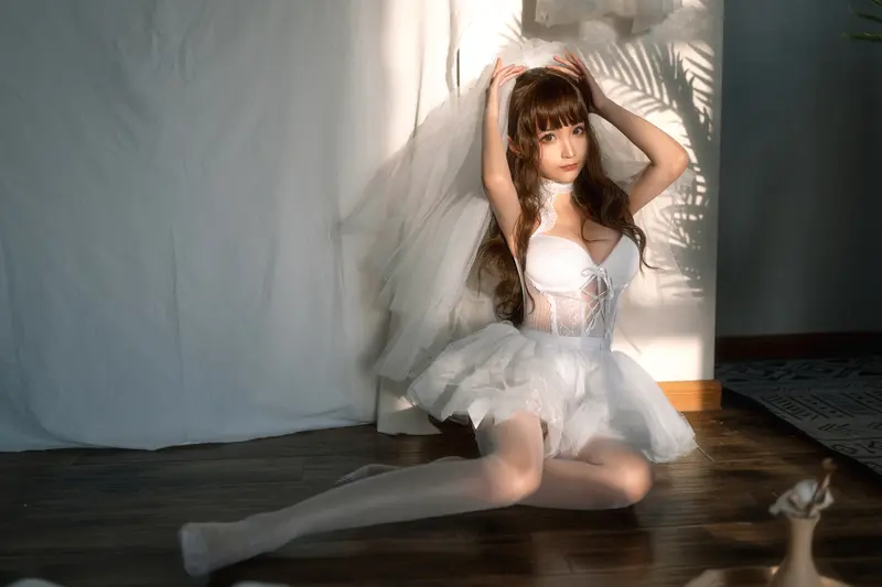蠢沫沫 NO.60 婚纱 – 010.webp
